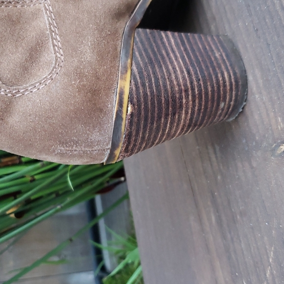 Lucky Brand brown Suede leather ankle boots sz 7.5 - Picture 9 of 11